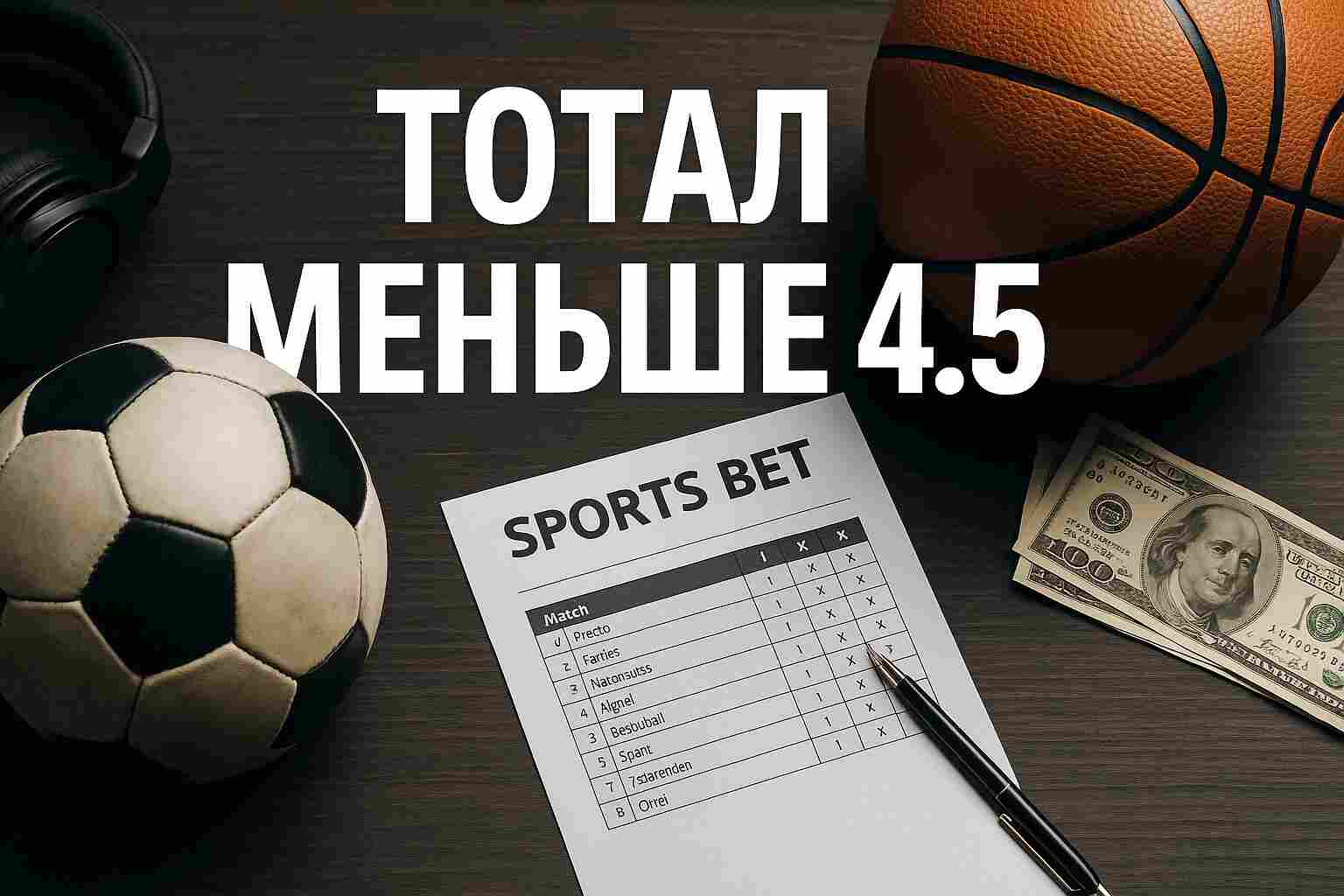 Почему ставка «тотал меньше 4.5» — выбор прагматиков?